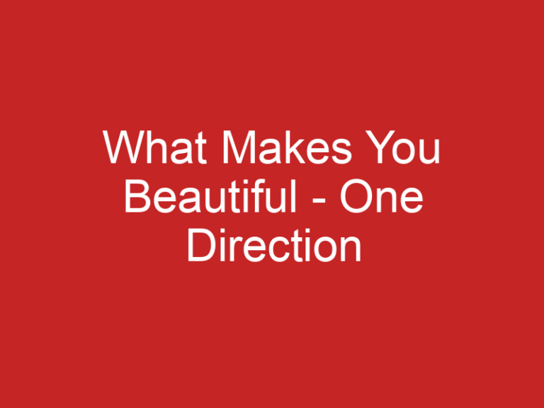 lyrics-what-makes-you-beautiful